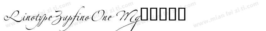 LinotypeZapfinoOne M字体转换
